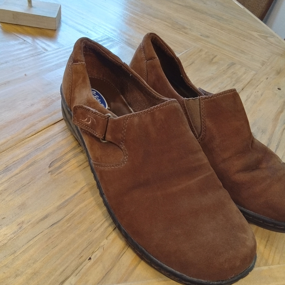 Dr Scholl's Diana Size 9.5 Brown Suede Slip-On Shoes